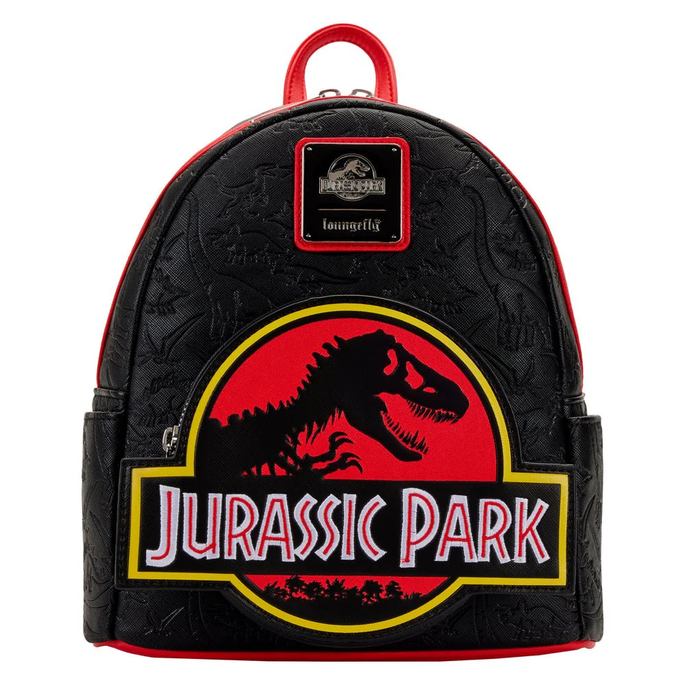 Jurassic Park Logo Mini Backpack Double Strap Shoulder Bag Purse - Image 1