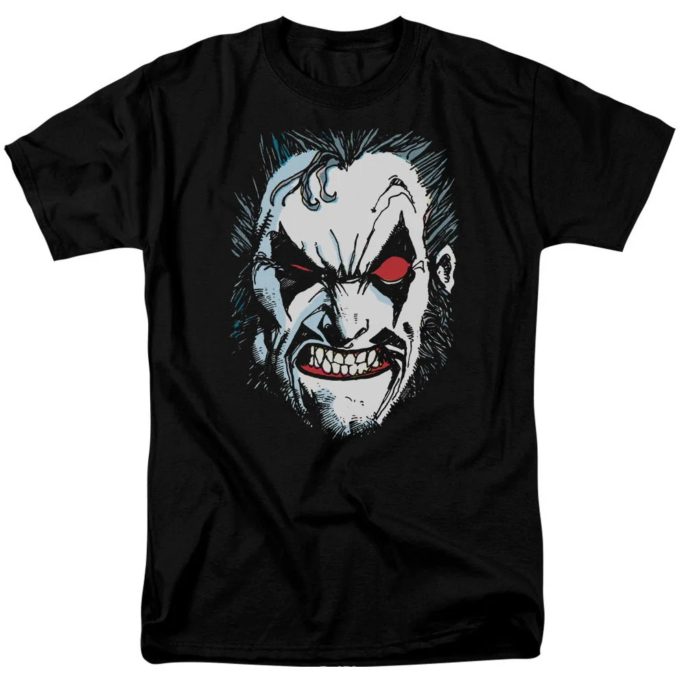 Justice League America Lobo - Big Face Adult T-Shirt - Image 1