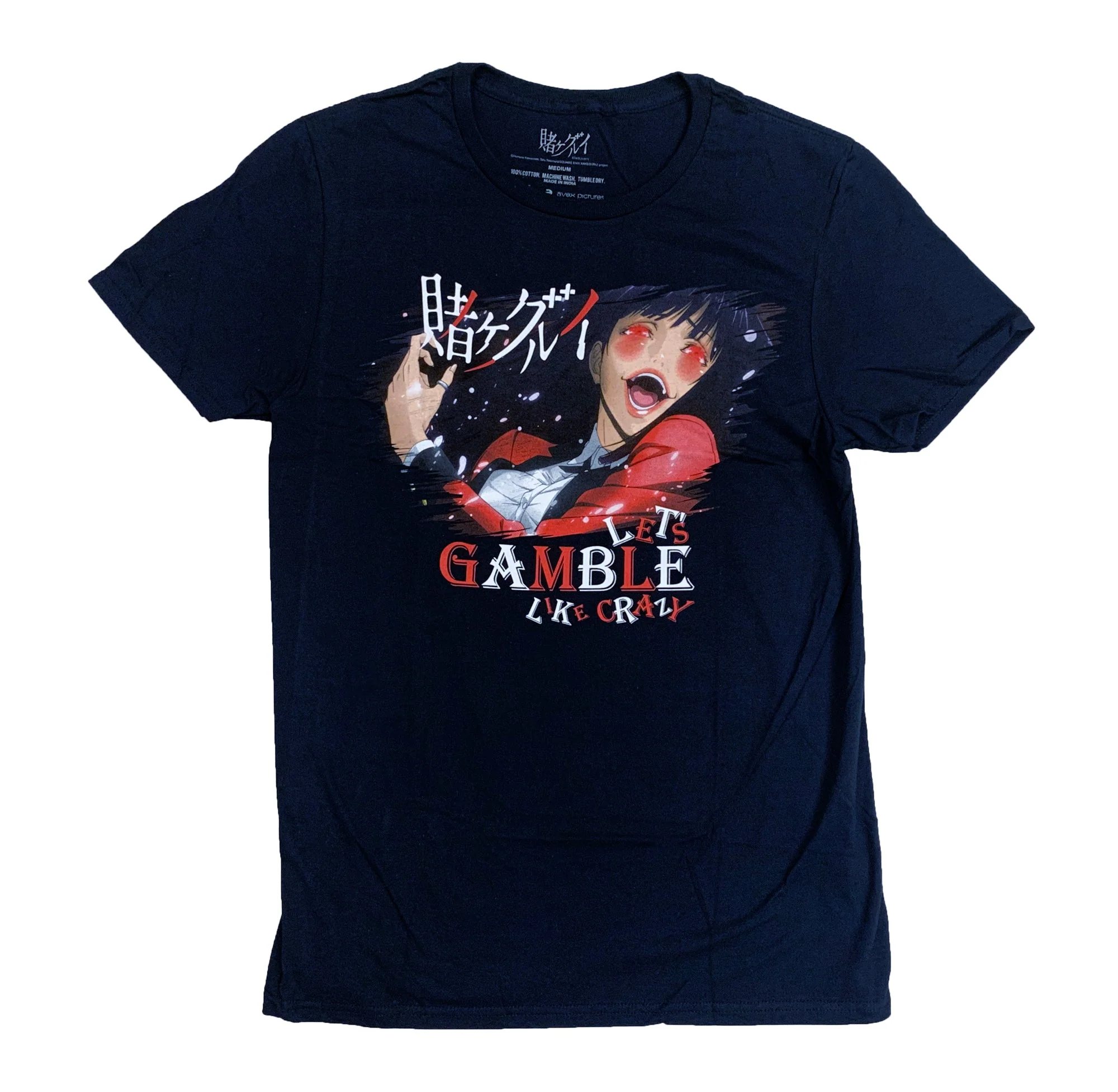 Kakegurui Jabami Gambling Anime Adult T-Shirt - Image 1