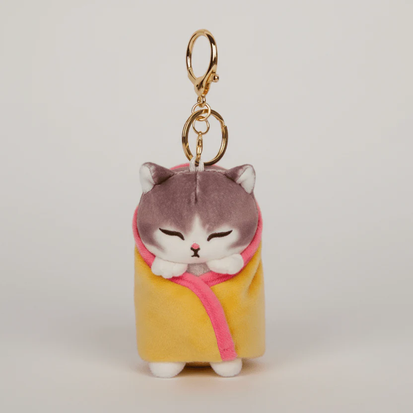 Mofusand Sleepy Cat Plush Keychain - Image 2