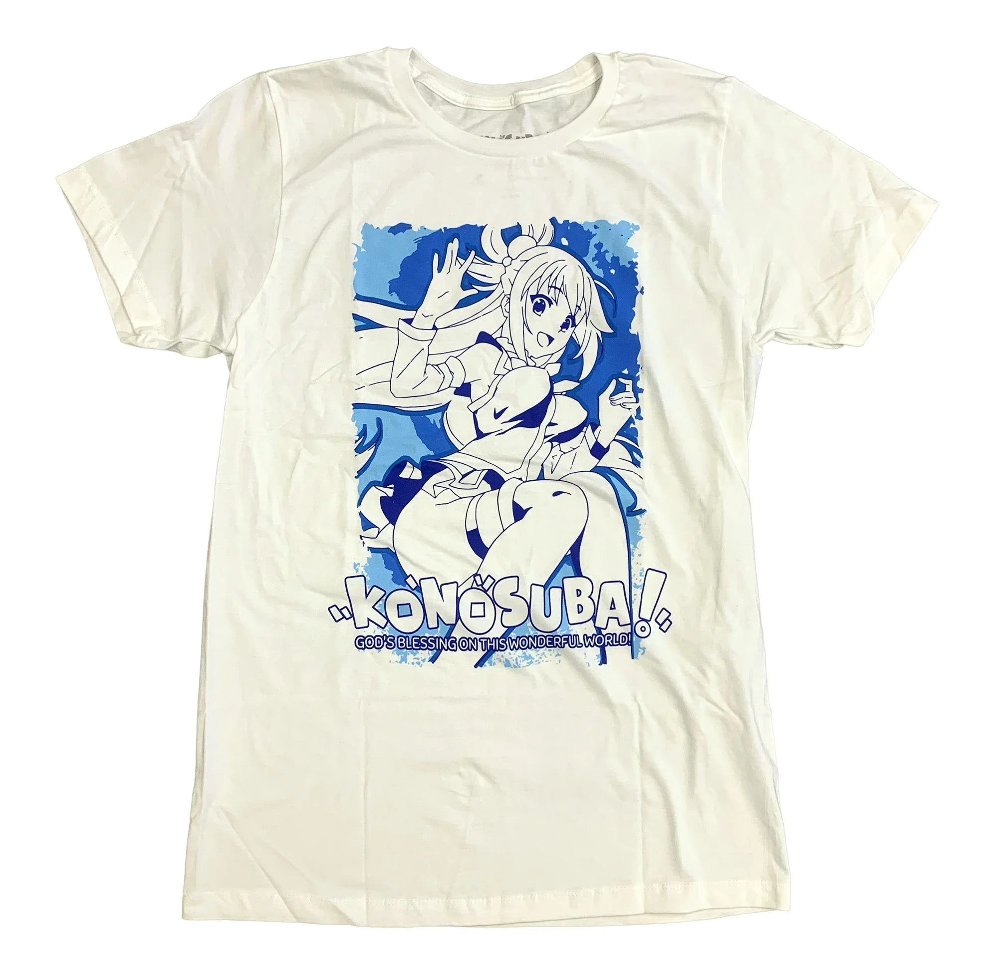 Konosuba - Aqua Character Anime Adult T-Shirt - Image 1