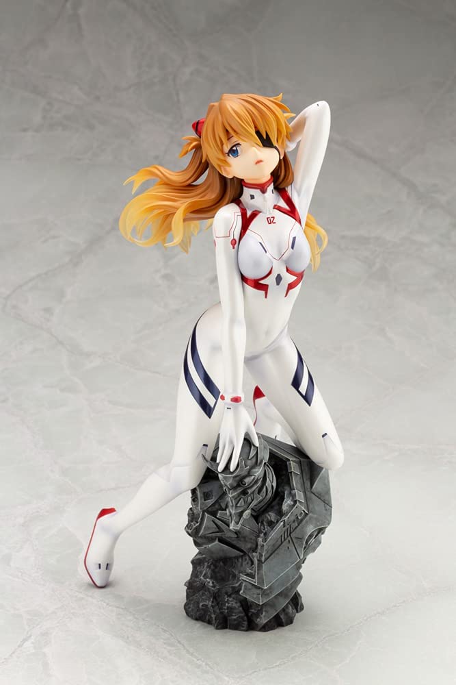 Kotobukiya Evangelion: 3.0+1.0 Thrice Upon a Time SHIKINAMI Asuka Langley White PLUGSUIT VER - Image 2