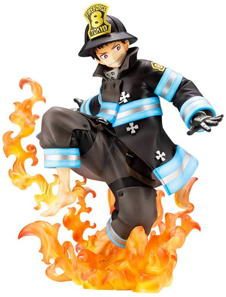 Kotobukiya Fire Force Shinra Kusakabe Anime Artfx J Statue - Image 1