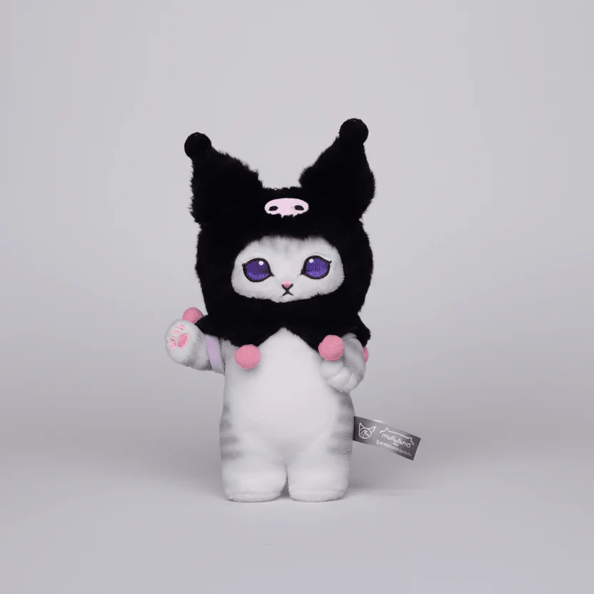 Mofusand Sanrio Kuromi Cat Plush 6" - Image 2