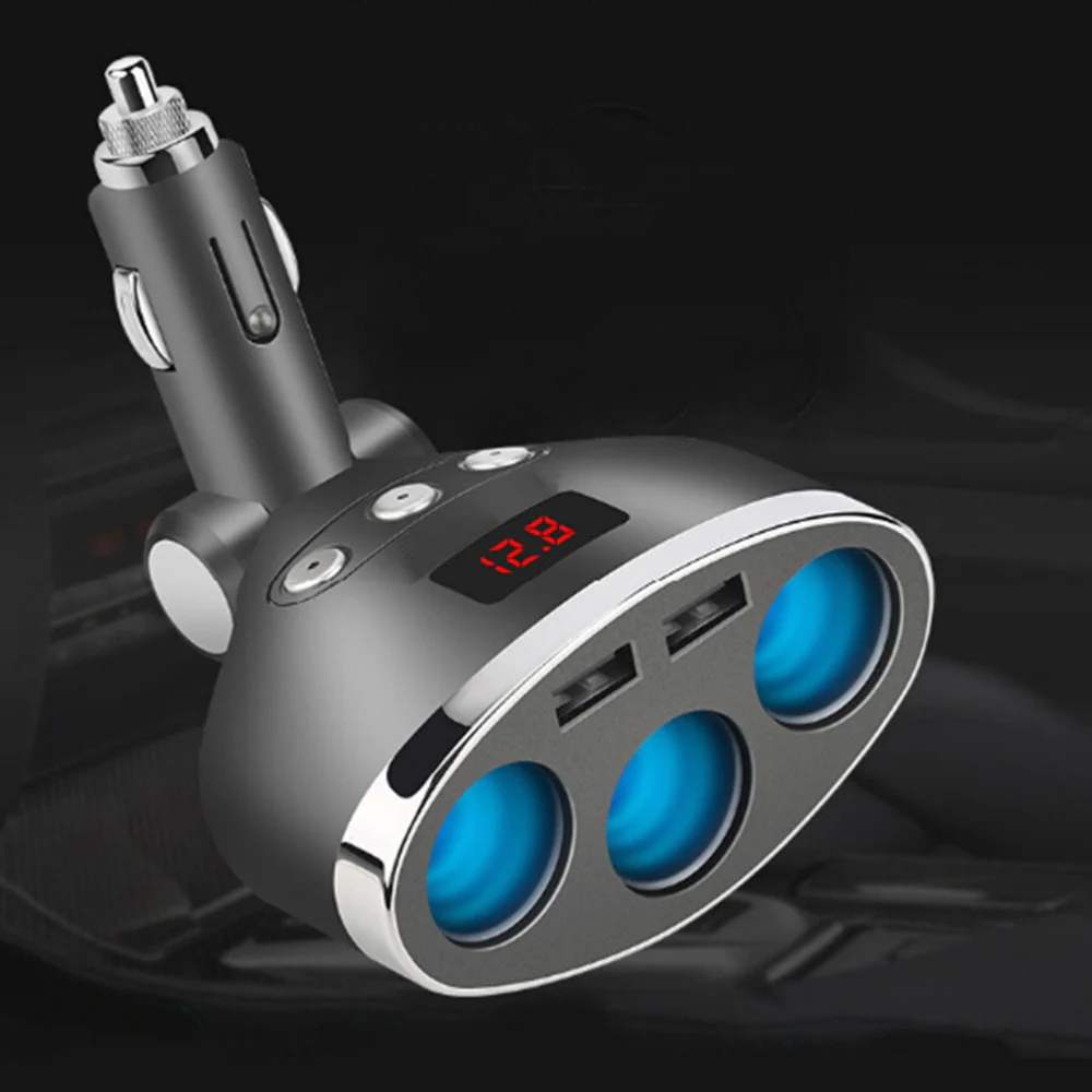 3in1 Dual USB Port Car Lighter Socket Splitter - Image 1