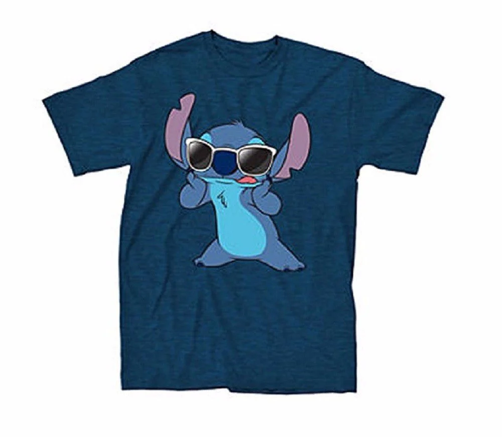 Lilo And Stitch Sunglasses Famous Disney Adult T-Shirt - Image 1