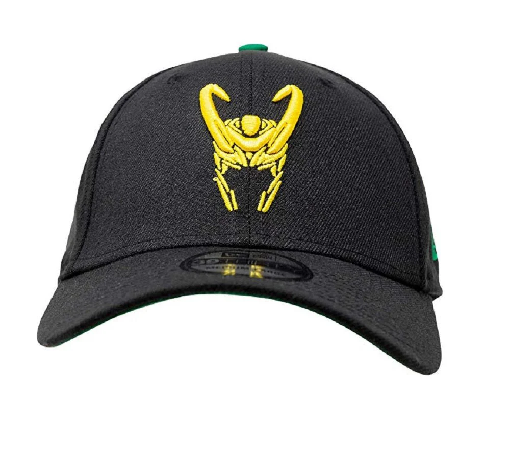 Loki Helmet Symbol Royal Scarlet New Era 39Thirty Fitted Hat - Medium/Large - Image 2