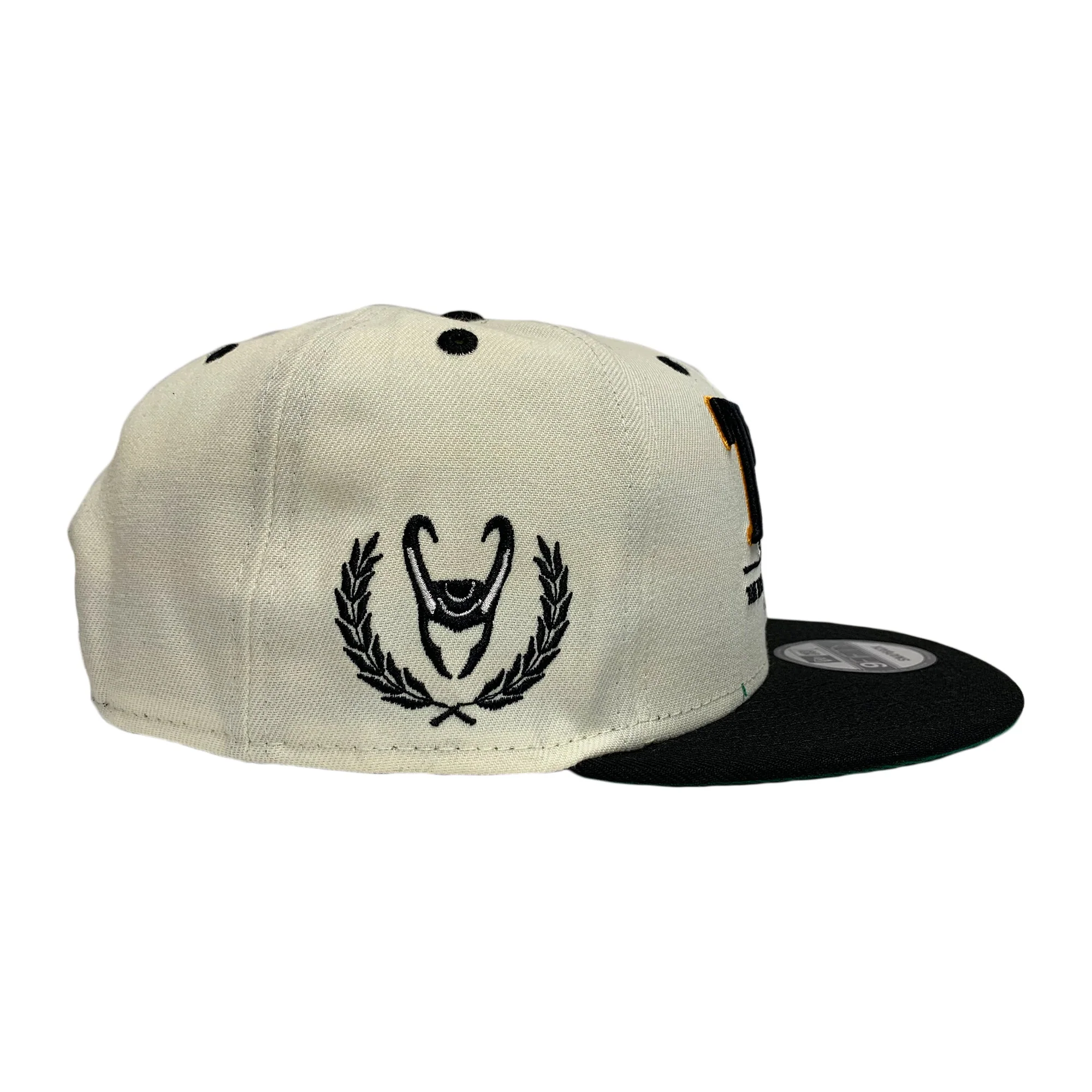 New Era 9FIFTY Marvel Loki TVA Time Variance Authority Logo Snapback Hat Cap Black - Image 2
