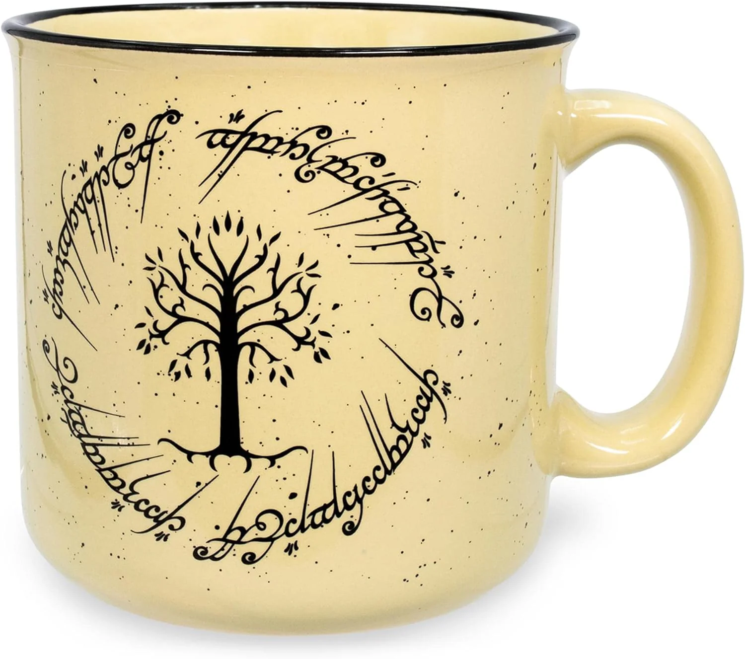 Lord of the Rings Gondor Elven Text 20oz Ceramic Camper Mug - Image 3