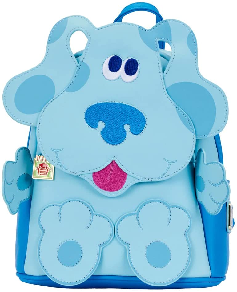 Loungefly Blue’s Clues Blue Womens Double Strap Shoulder Bag Purse Backpack