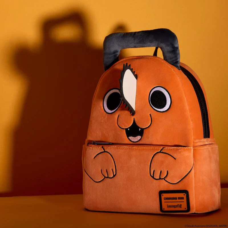 Loungefly Chainsaw Man Pochita Plush Mini Backpack - Image 2