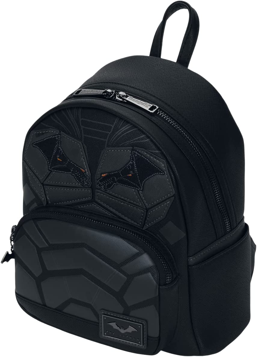 Loungefly DC The Batman Cosplay Womens Double Strap Shoulder Bag Purse Backpack - Image 2