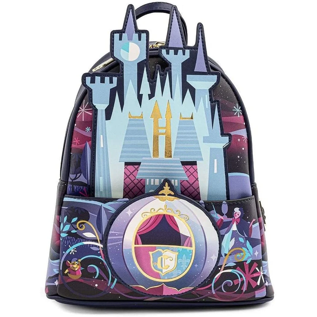 Loungefly Disney Cinderella Castle Series Mini Backpack Bag - Image 1