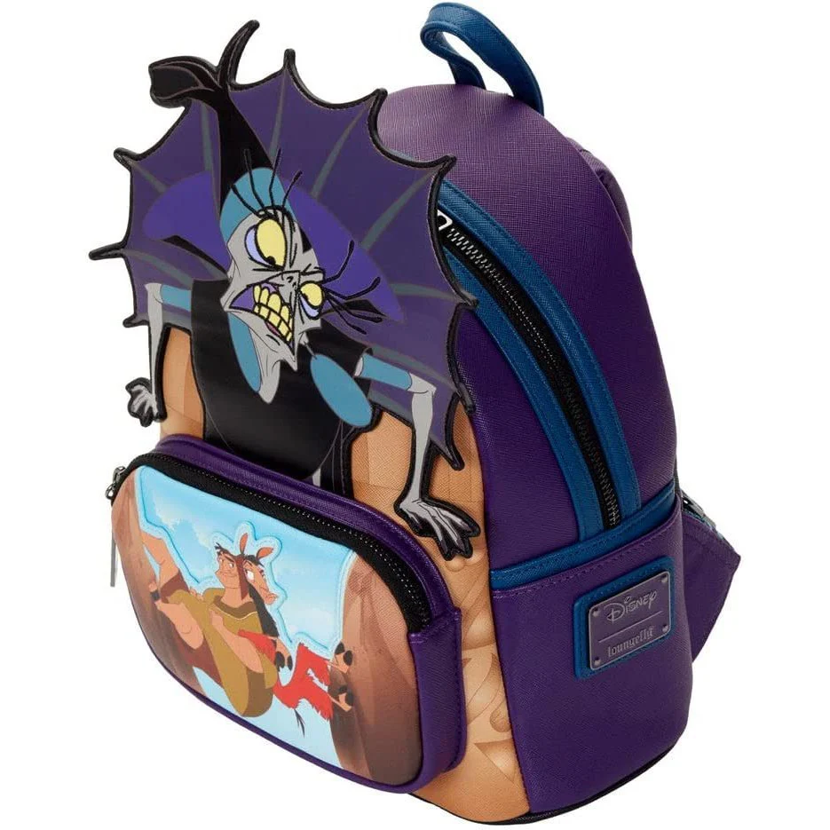 Loungefly Disney Eng Villains Scene Yzma Womens Double Strap Shoulder Bag Purse Backpack - Image 2