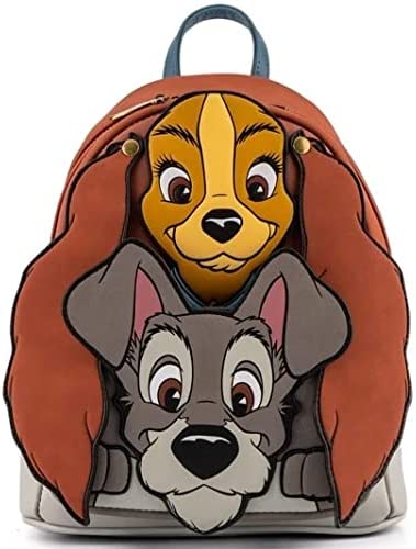 Loungefly Disney Lady and the Tramp Cosplay Womens Double Strap Shoulder Bag Purse - Image 1