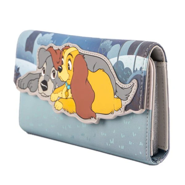 Loungefly Disney Lady and the Tramp Wet Cement Faux Leather Wallet - Image 1
