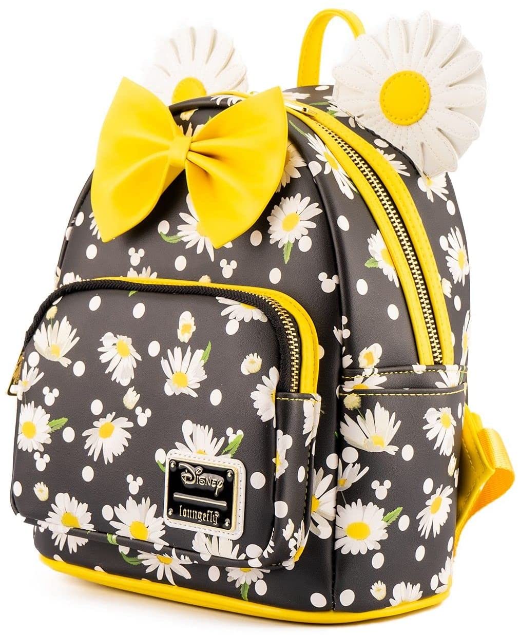 Loungefly Disney Minnie Mouse Daisies Womens Double Strap Shoulder Bag Purse Backpack - Image 1