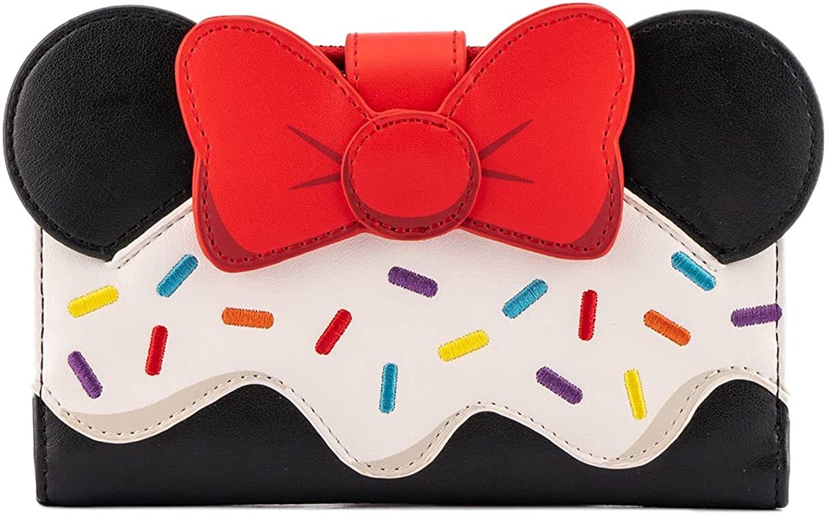 Loungefly Disney Minnie Mouse Sweets Collection Faux Leather Flap Wallet - Image 1