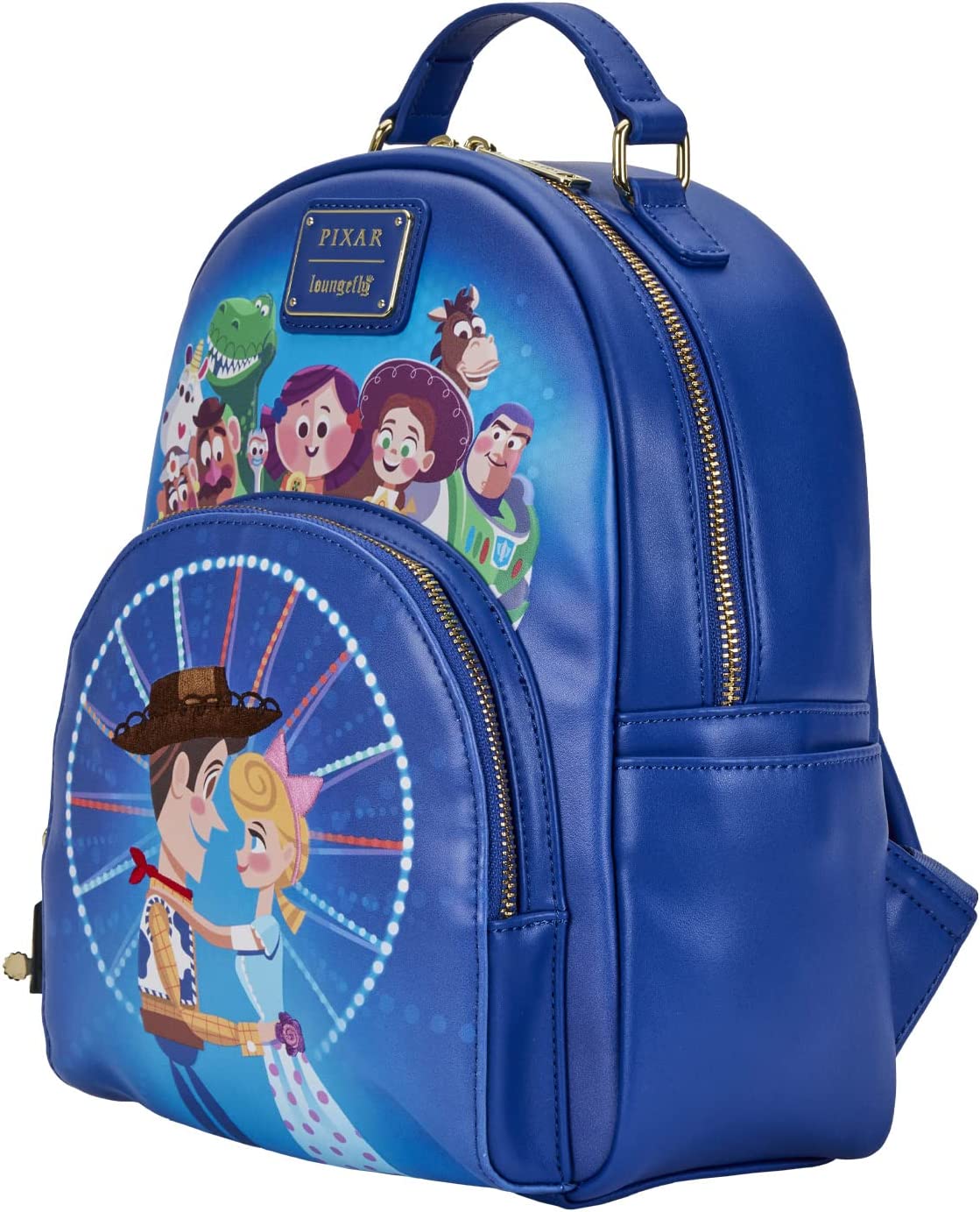 Loungefly Disney Pixar Moment Toy Story Woody Bo Peep Womens Double Strap Shoulder Bag Purse Backpack - Image 1