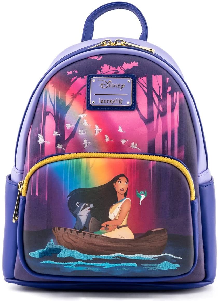 Loungefly Disney Pocohontas Just Around The River Bend Womens Double Strap Shoulder Bag Purse - Image 1