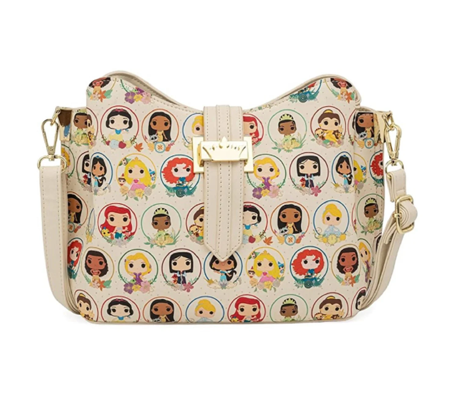 Loungefly Disney Princess Circles – Crossbody Bag Purse Handbag