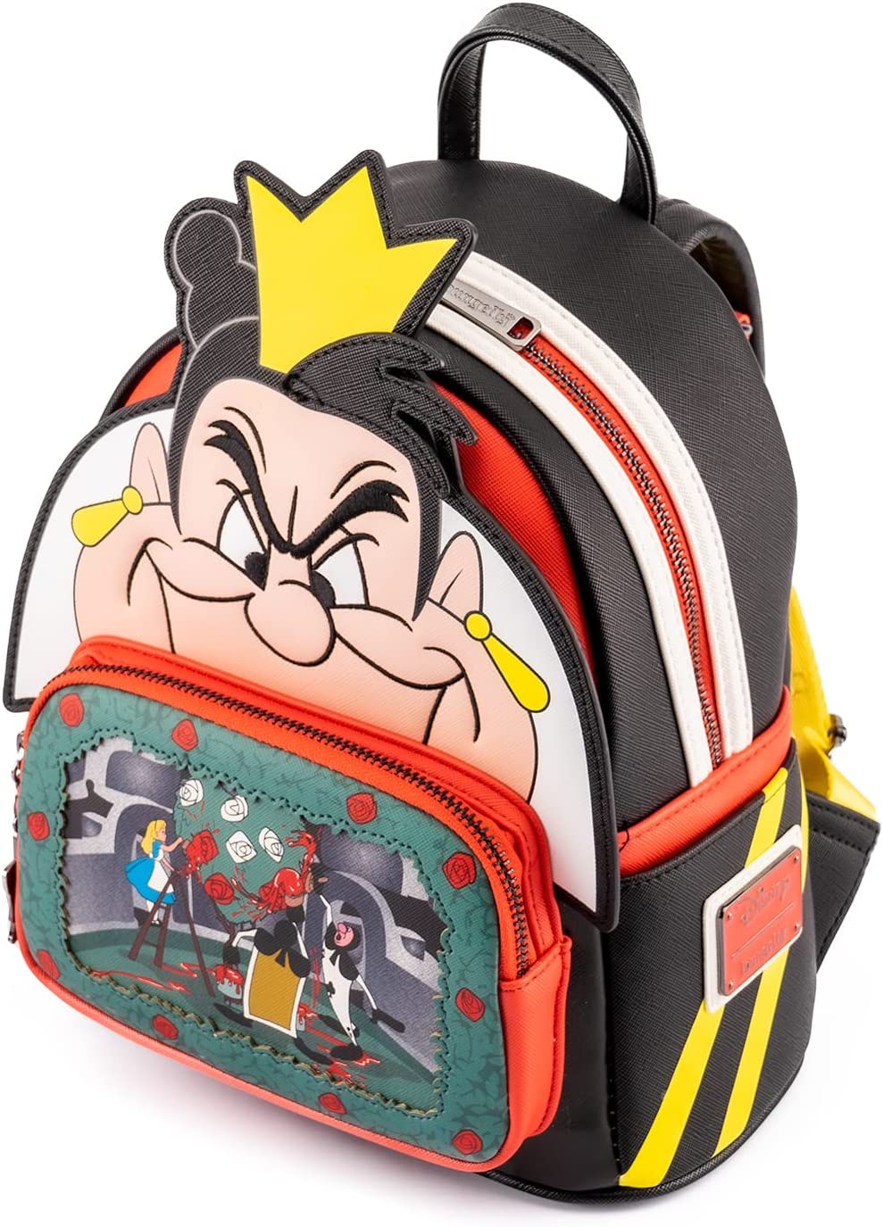 Loungefly Disney Villains Scene Series Queen of Hearts Womens Double Strap Shoulder Bag Purse - Image 3