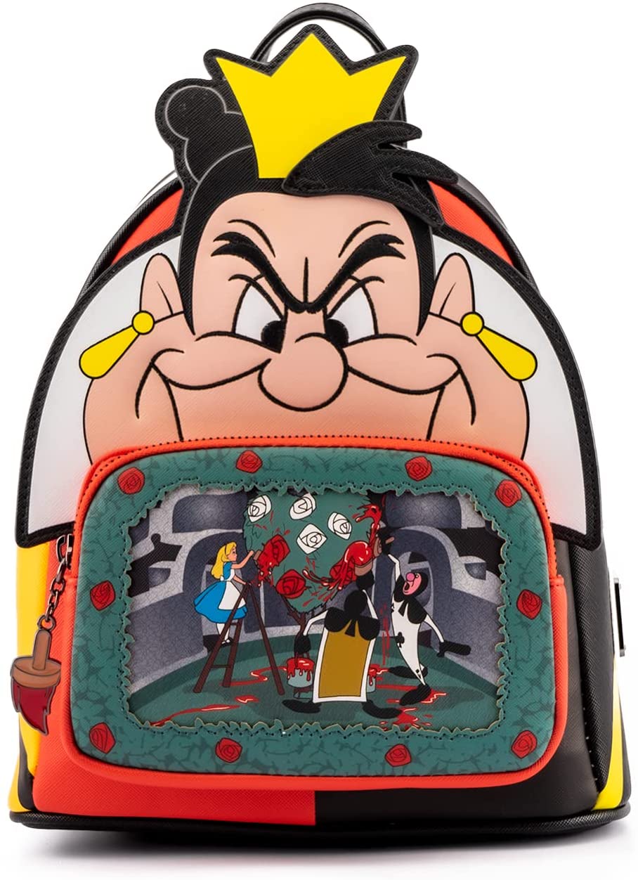 Loungefly Disney Villains Scene Series Queen of Hearts Womens Double Strap Shoulder Bag Purse - Image 1