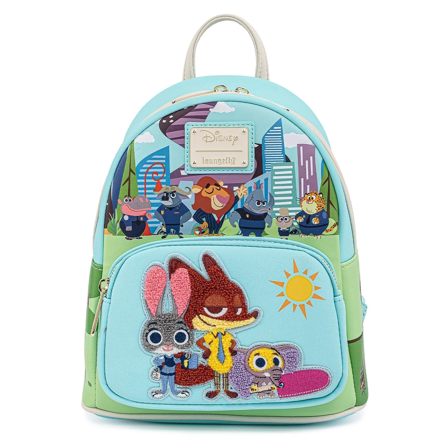 Loungefly Disney Zootopia Chibi Group Mini Backpack Bag - Image 1
