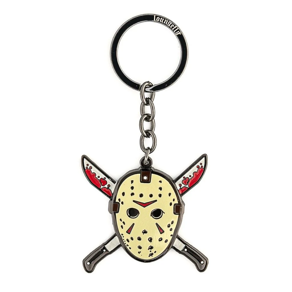 Loungefly Friday the 13th Jason Mask Enamel Key Chain - Image 1