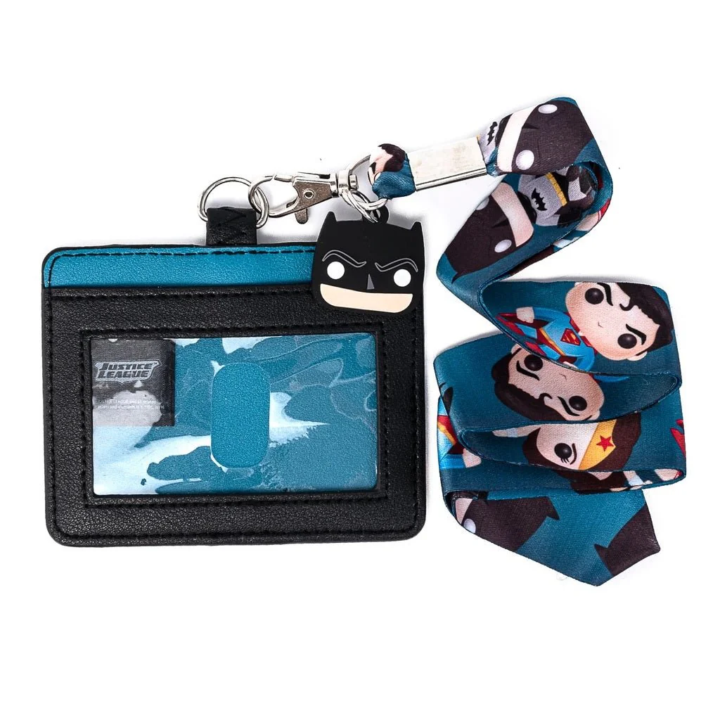 Loungefly Funko DC Comics Superhero Lanyard with Cardholder - Image 2
