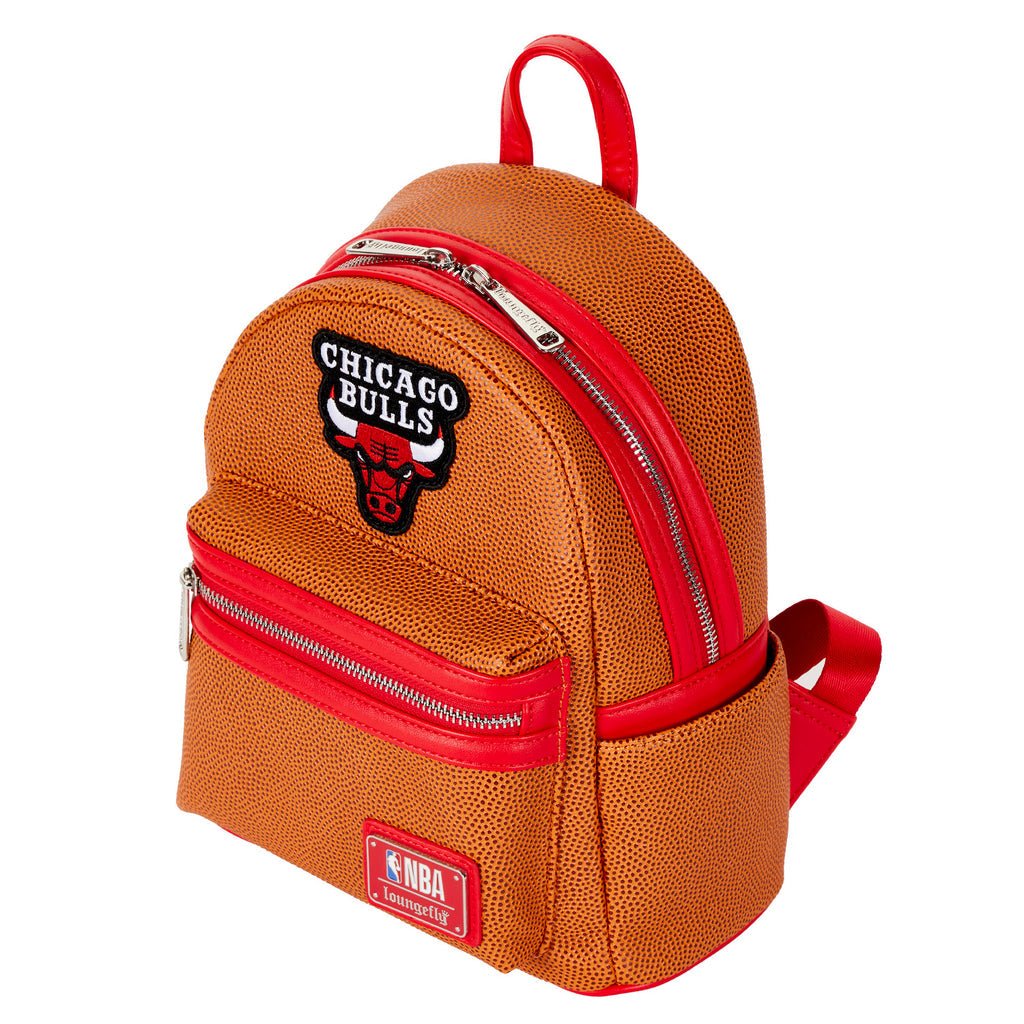 Loungefly NBA Chicago Bulls Basketball Logo Mini Backpack - Image 3