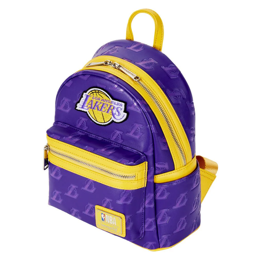 Loungefly NBA Los Angeles Lakers Logo Mini Backpack - Image 1