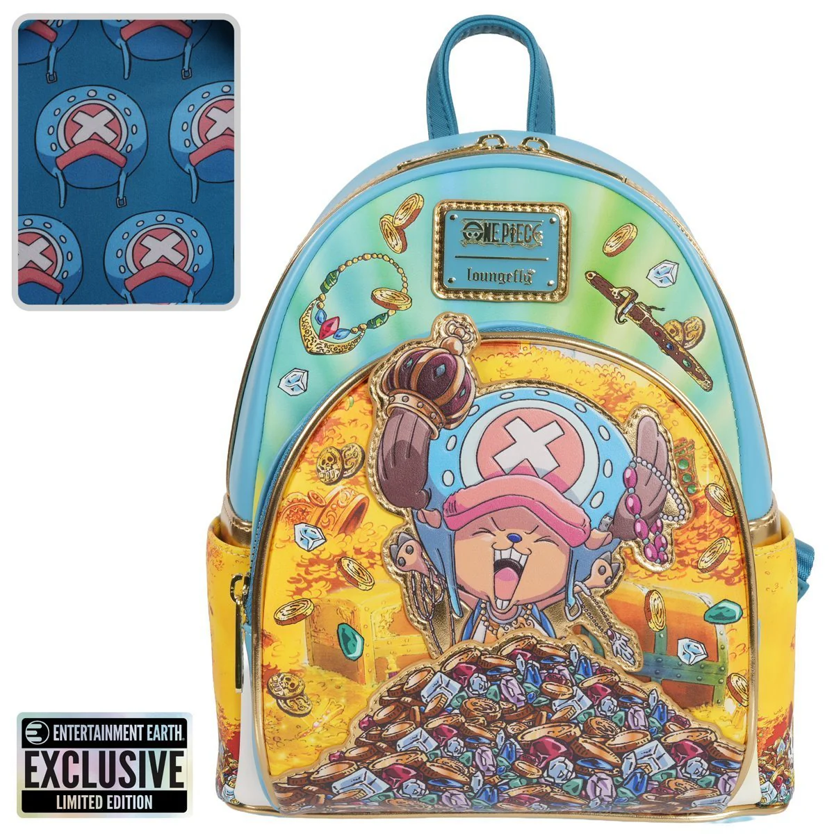 Loungefly One Piece Tony Tony Chopper Treasure Mini-Backpack Entertainment Earth Exclusive - Image 2