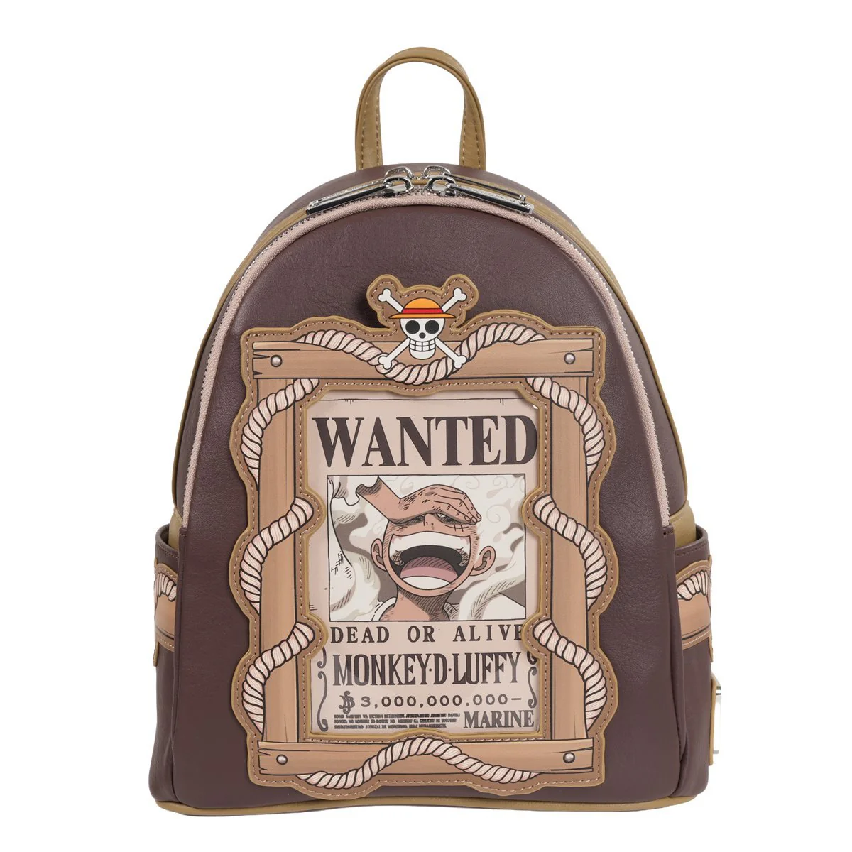 Loungefly One Piece Wanted Dead or Alive Monkey D. Luffy Mini-Backpack Entertainment Earth Exclusive - Image 2
