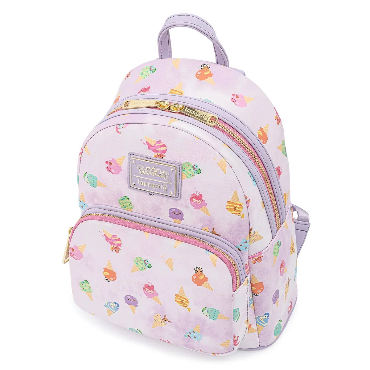Loungefly Pokemon Ice Cream Acid Wash Denim Mini Backpack Bag - Image 2