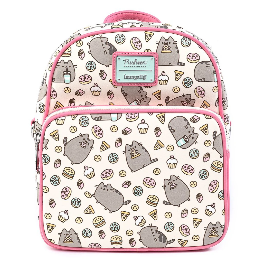 Loungefly Pusheen Snacks All Over Mini Backpack Bag - Image 1