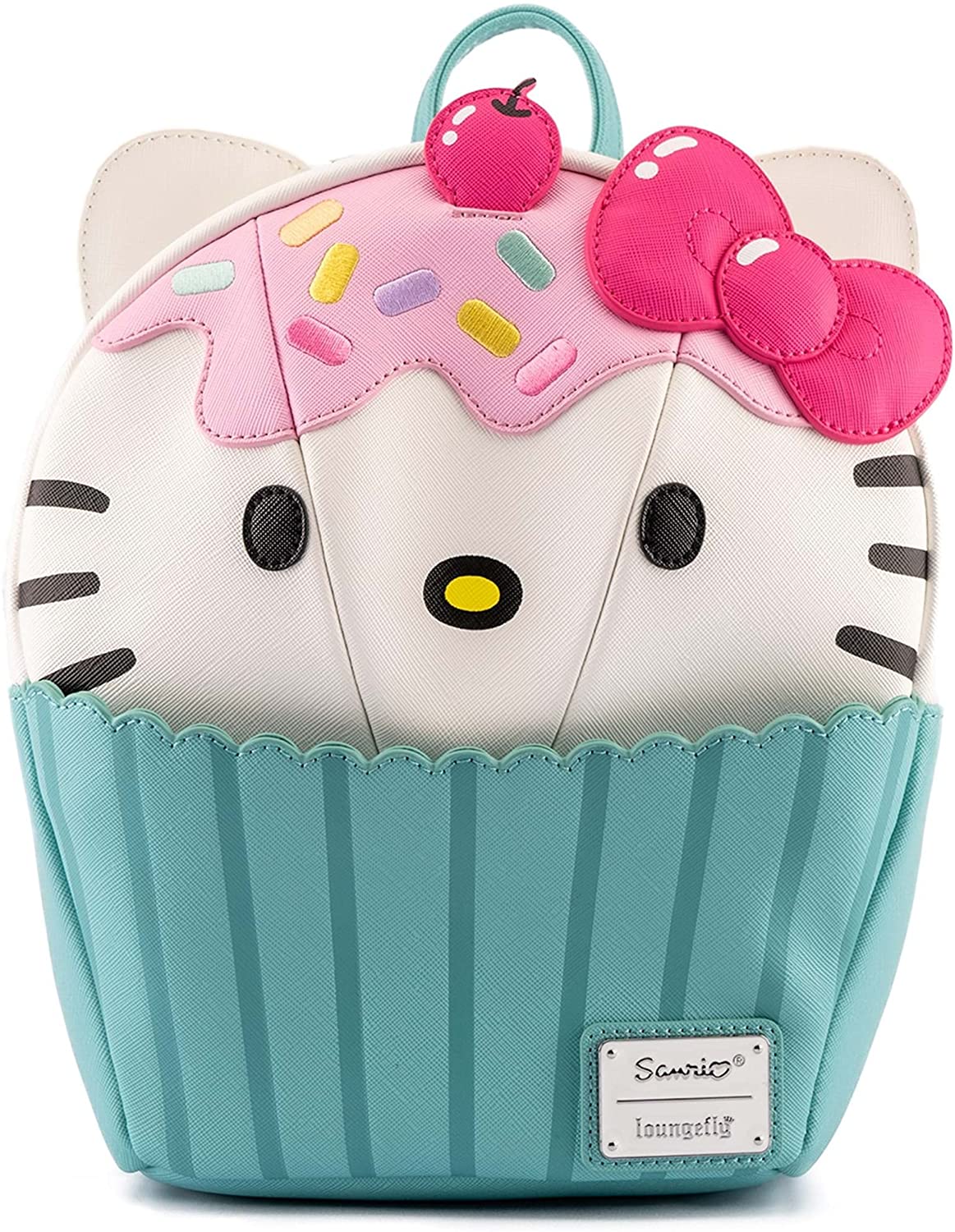 Loungefly Sanrio Hello Kitty Cupcake Adult Womens Double Strap Shoulder Bag Purse - Image 1