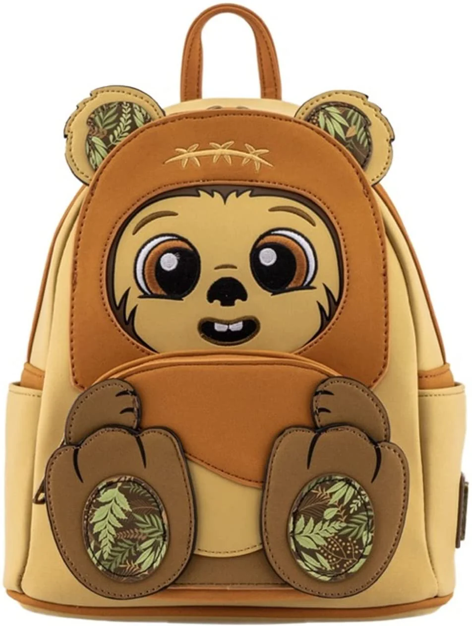 Loungefly Star Wars Wicket Ewok Footsie Cosplay Womens Double Strap Shoulder Bag Purse - Image 1