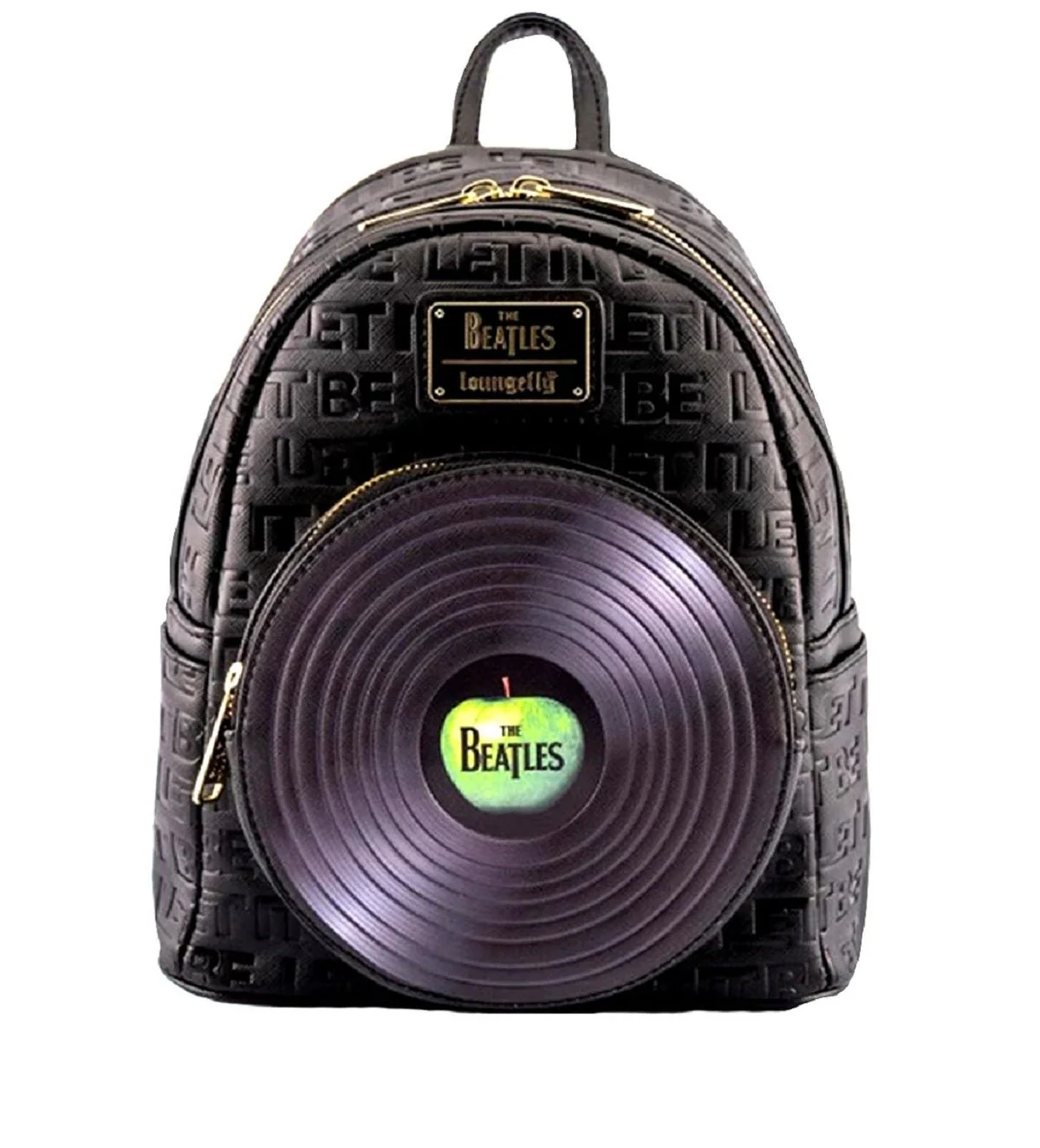 Loungefly The Beatles Let It Be Vinyl Record Womens Double Strap Shoulder Bag Purse - Image 1