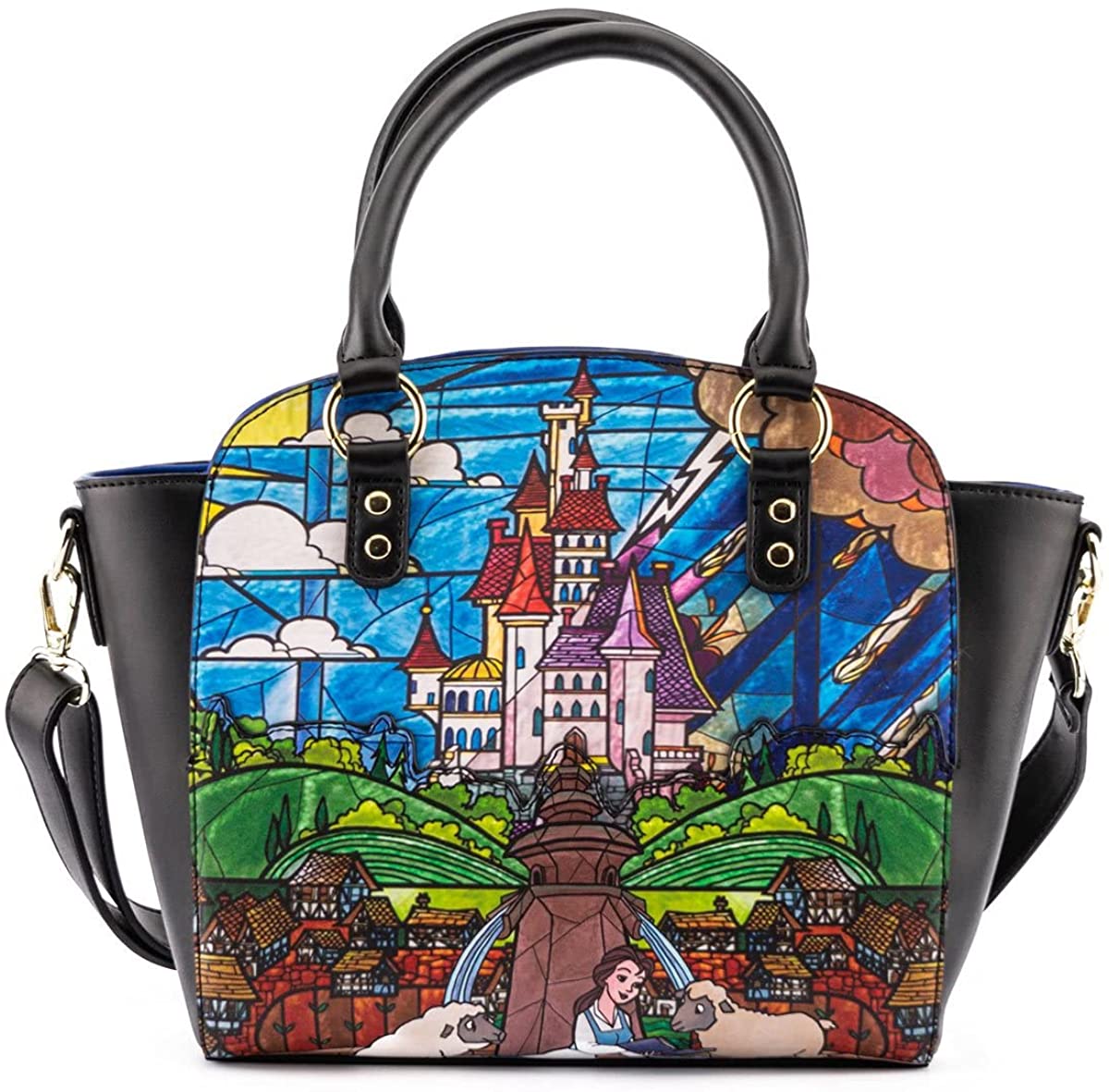 Loungefly x Disney Beauty and the Beast Princess Castle Series Crossbody Purse - Image 1