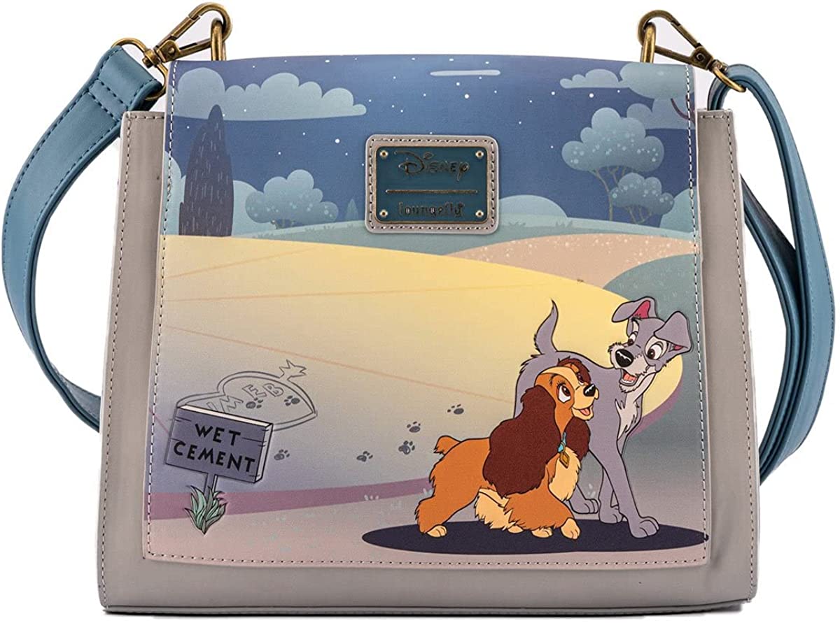 Loungefly x Lady and the Tramp Heart Paw Prints Crossbody Purse - Image 3