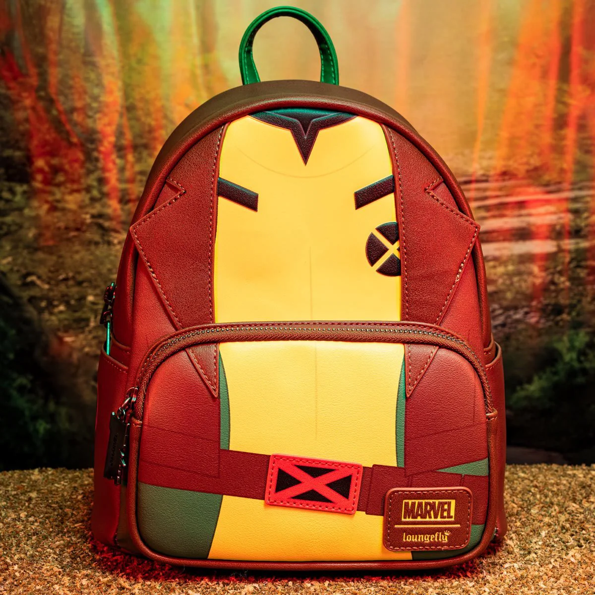 Loungefly X-Men Rogue Cosplay Mini-Backpack Entertainment Earth Exclusive - Image 2