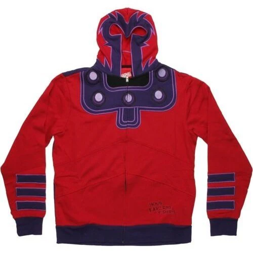 Magneto Costume X-Men Marvel Comics Zip Up Hoodie - Image 2