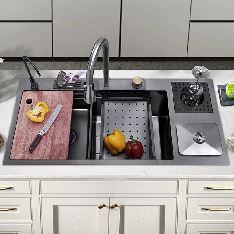Smart Nano Technology Large Rain Waterfall Kitchen Sink - Image 2