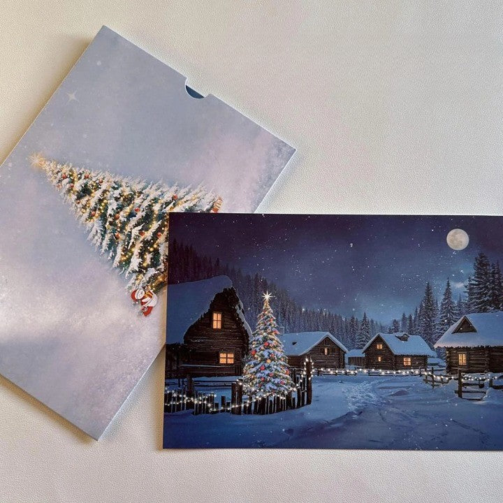 Happy Christmas Village  Light-Up Led Postcard - Image 3