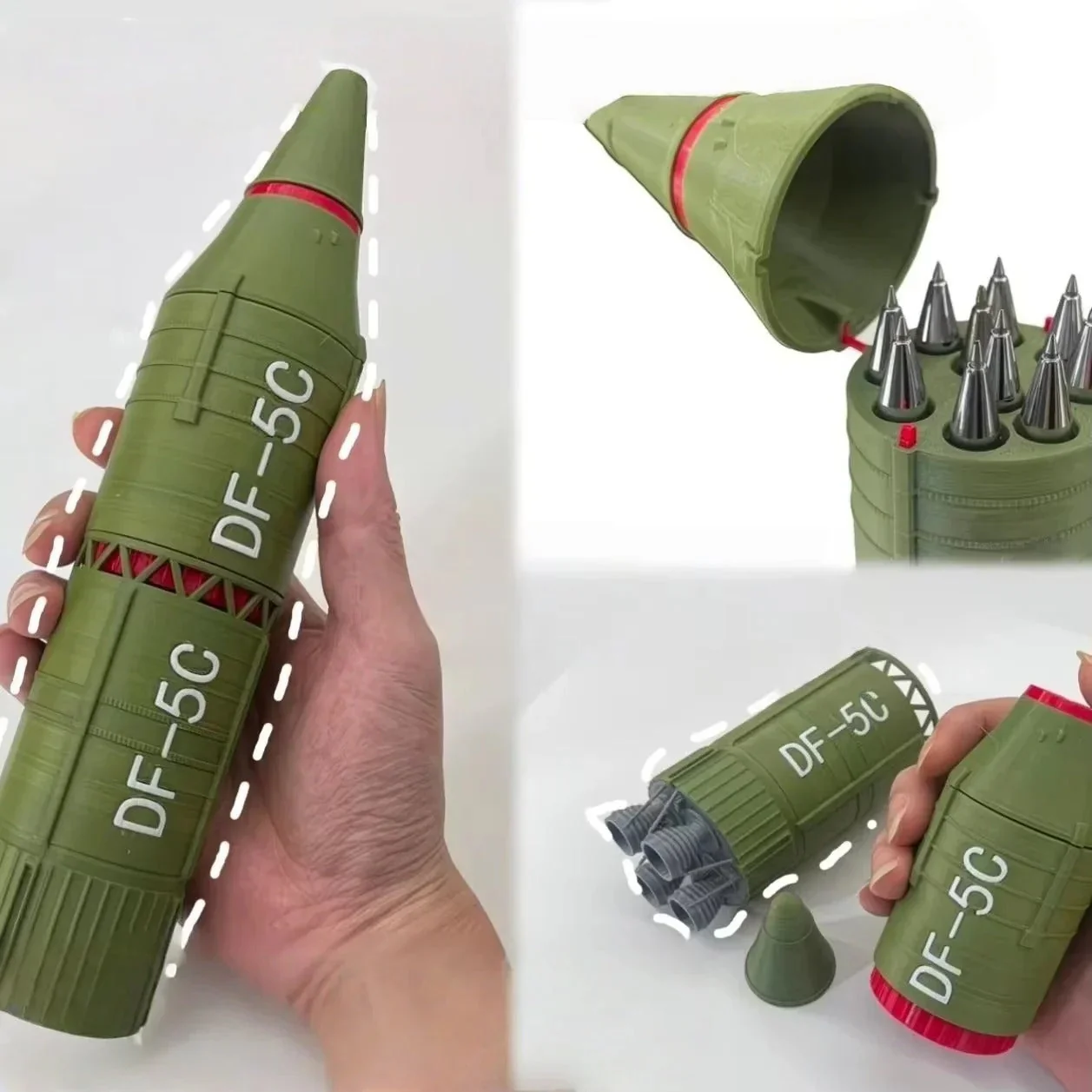 Rocket Missile Shaped Pen Holder - Image 3