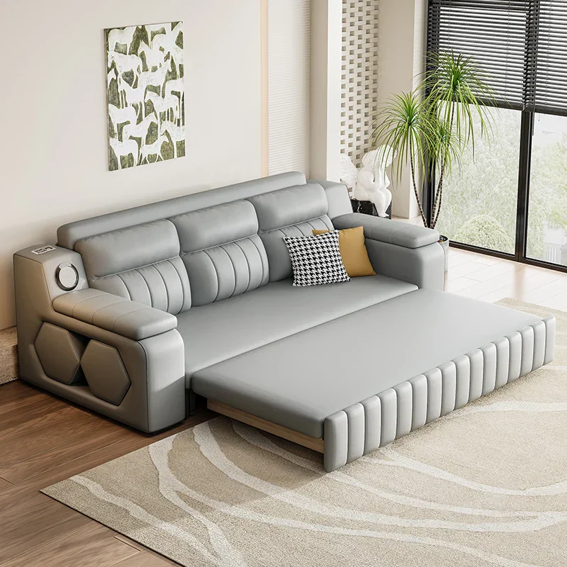Italian Style Pull-Out Foldable Modern Sofa Bed - Image 2