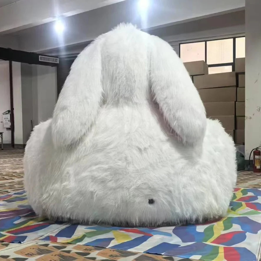 Giant Rabbit Cozy Plush Inflatable Sofa - Image 2