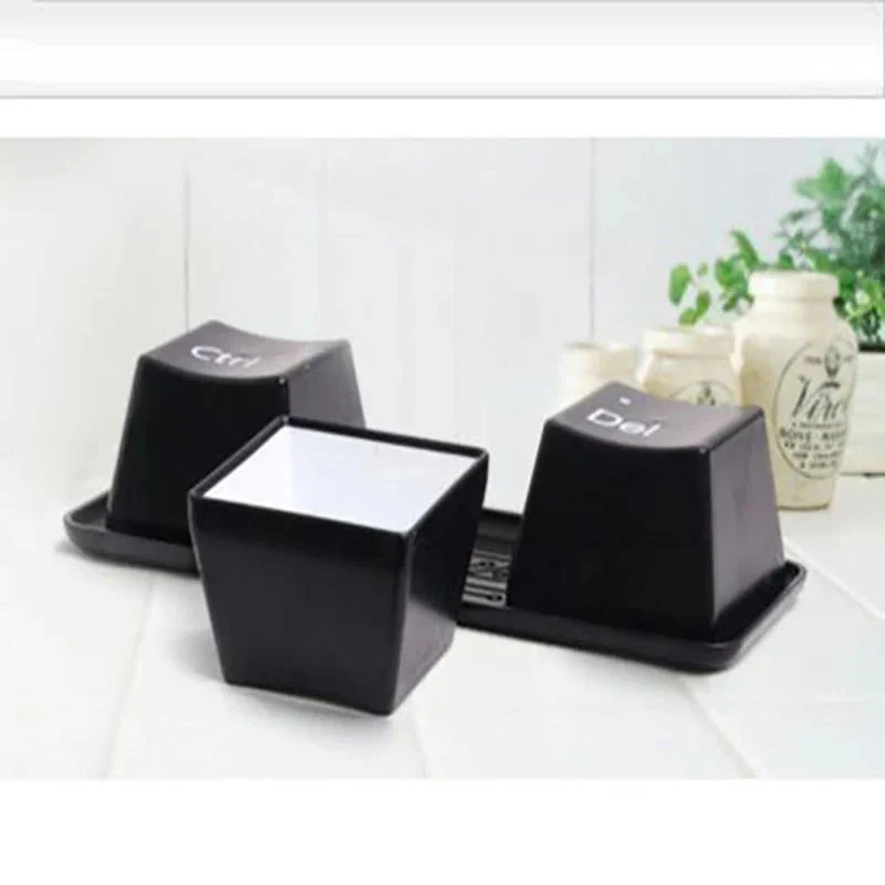 3pcs/Set Ctrl ALT DEL Keyboard  Tea Cup Container - Image 2