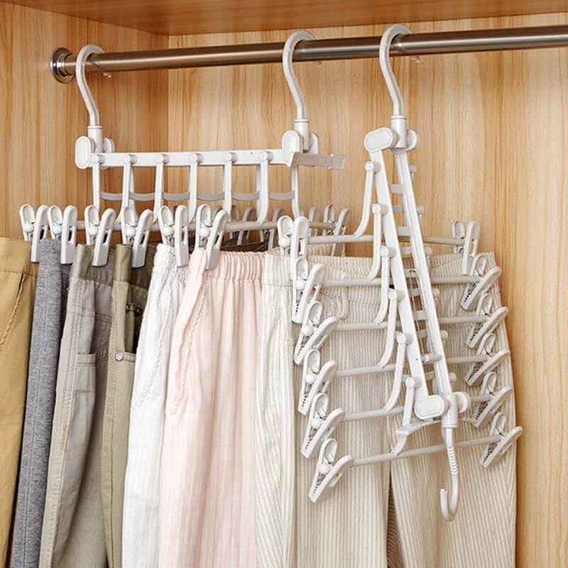 Foldable Non Slip Easy Storage Smart Clothes Hanger - Image 2
